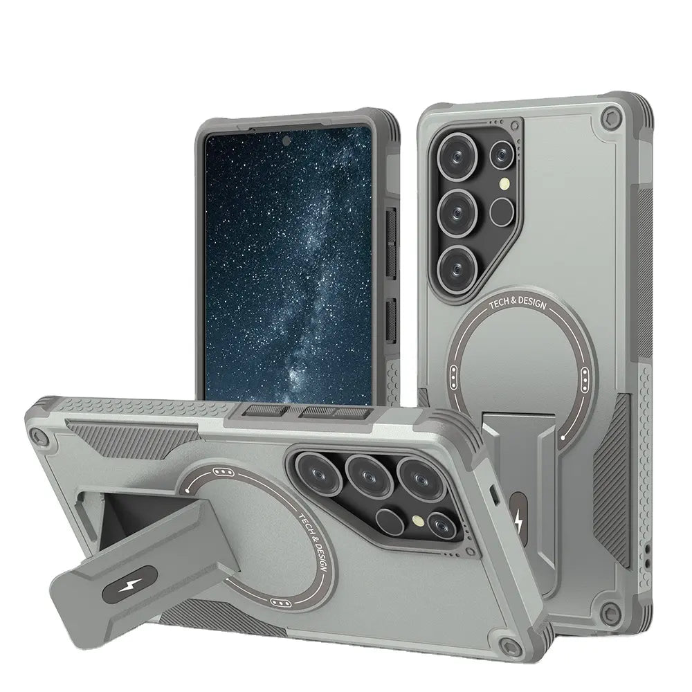 Hyper Grip Invisible Stand Case – Sleek Protection for Samsung.