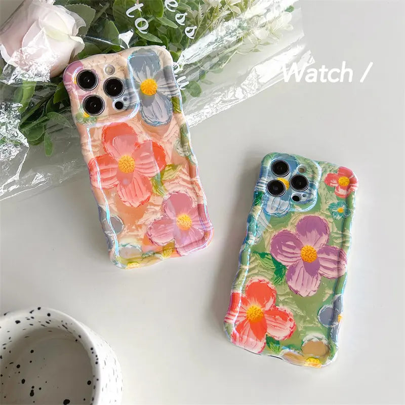 Wave Flower Case - iPhone