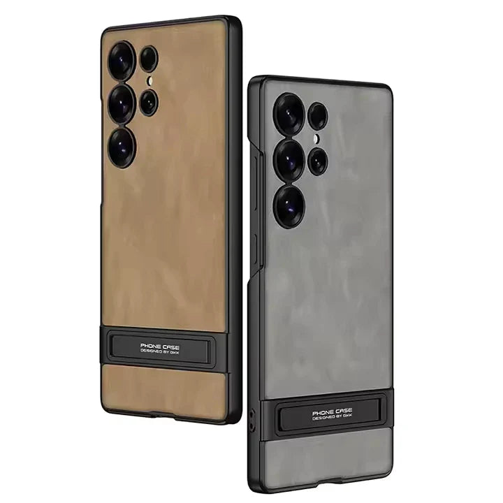 ELVEV Ultra-Thin Leather Bracket Case – Premium