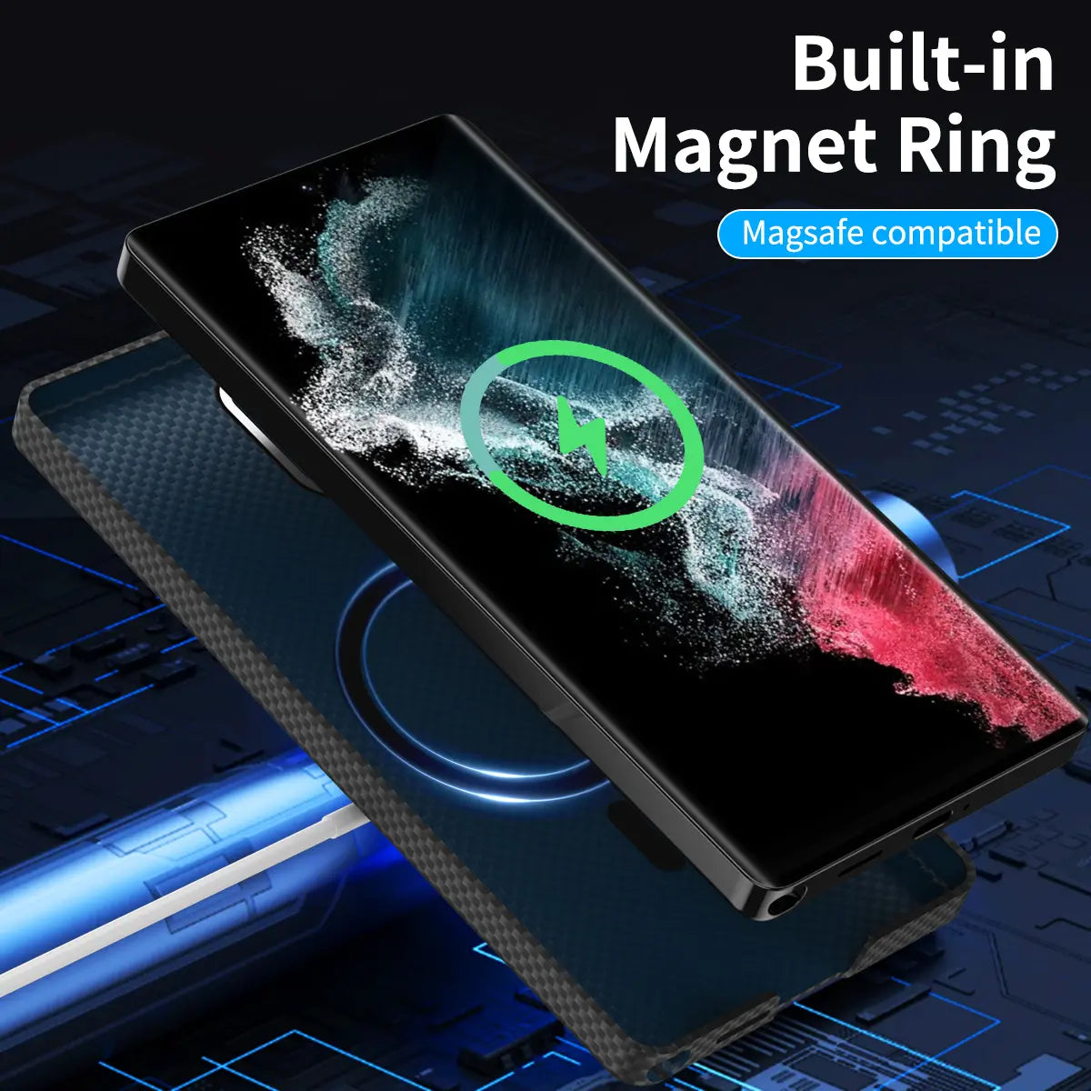 Ultra-Thin Real Carbon Fiber Shockproof Case. - *Luxury Meets Functions*.