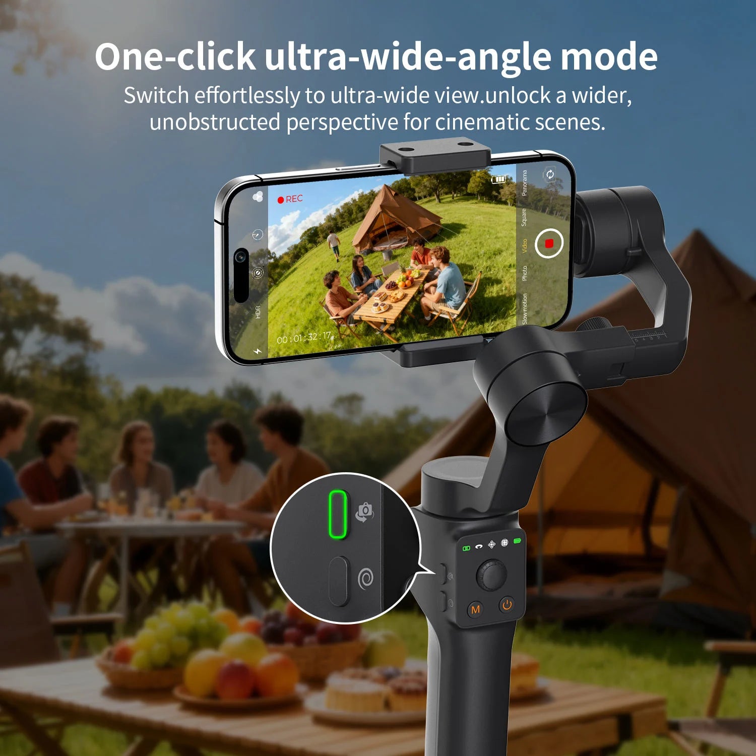 AI LED Light – Remote Control – Smartphone Stabilizer