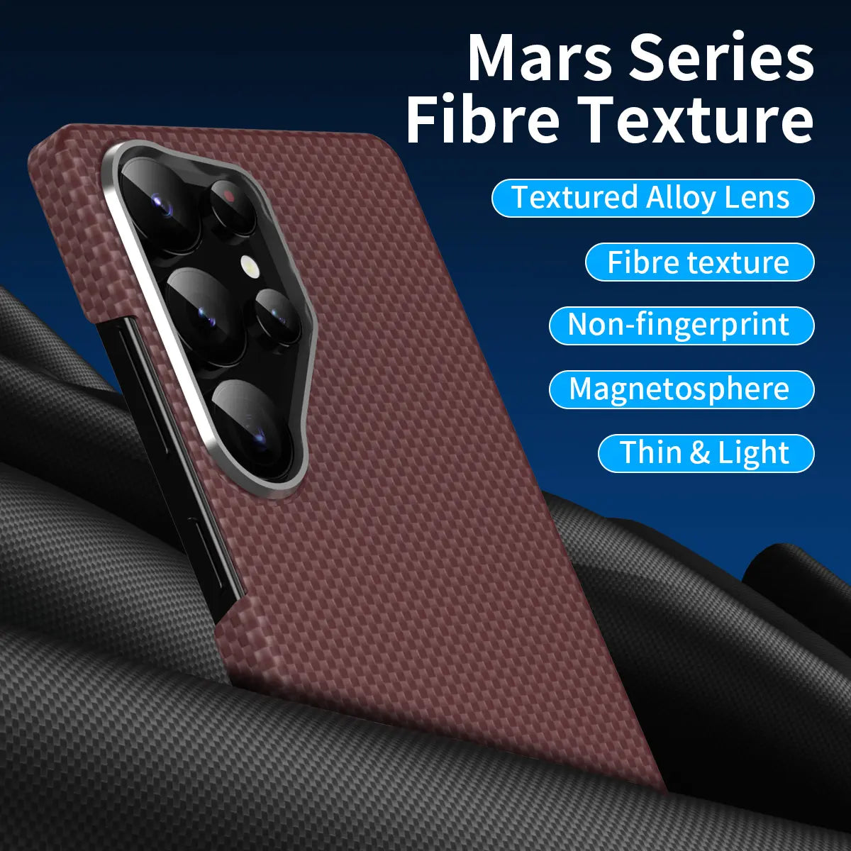 Ultra-Thin Real Carbon Fiber Shockproof Case. - *Luxury Meets Functions*.