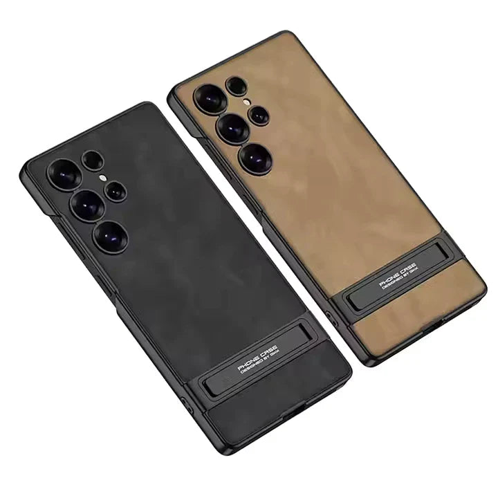 ELVEV Ultra-Thin Leather Bracket Case – Premium