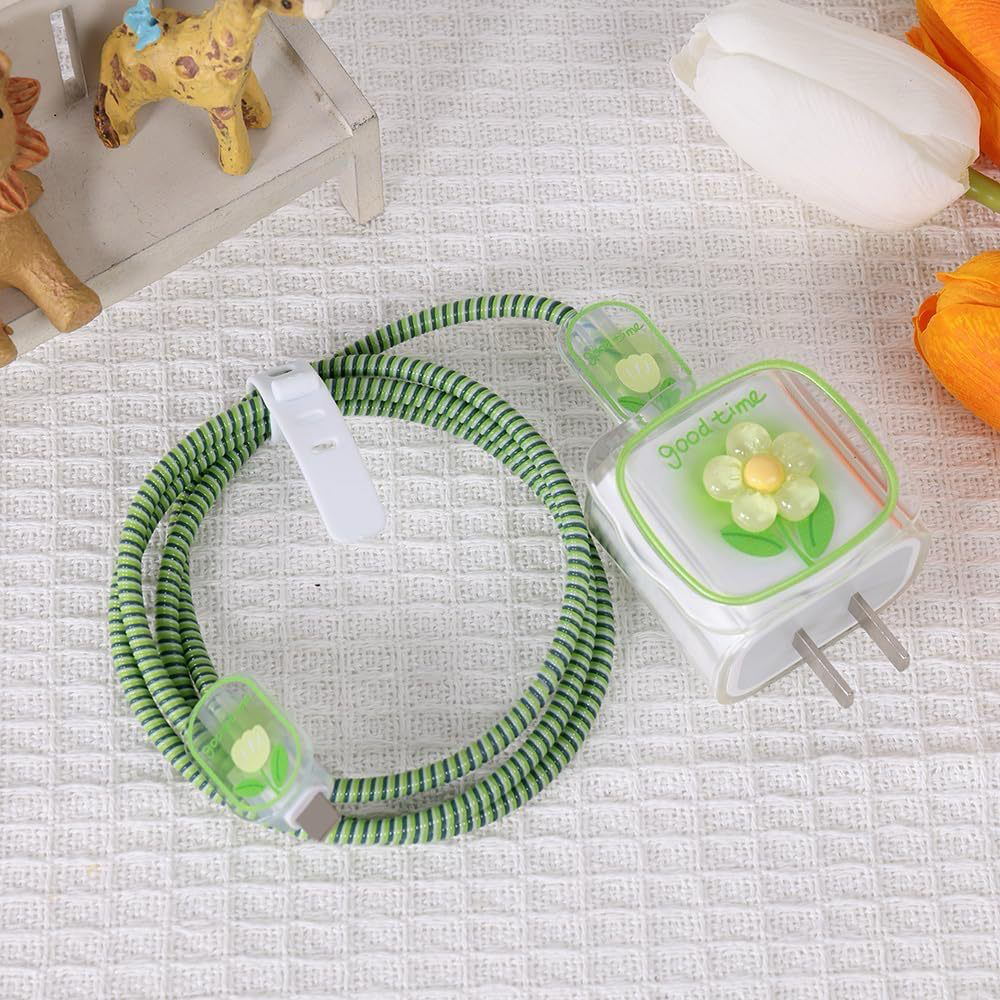 Adorable Green Flower adaptor case