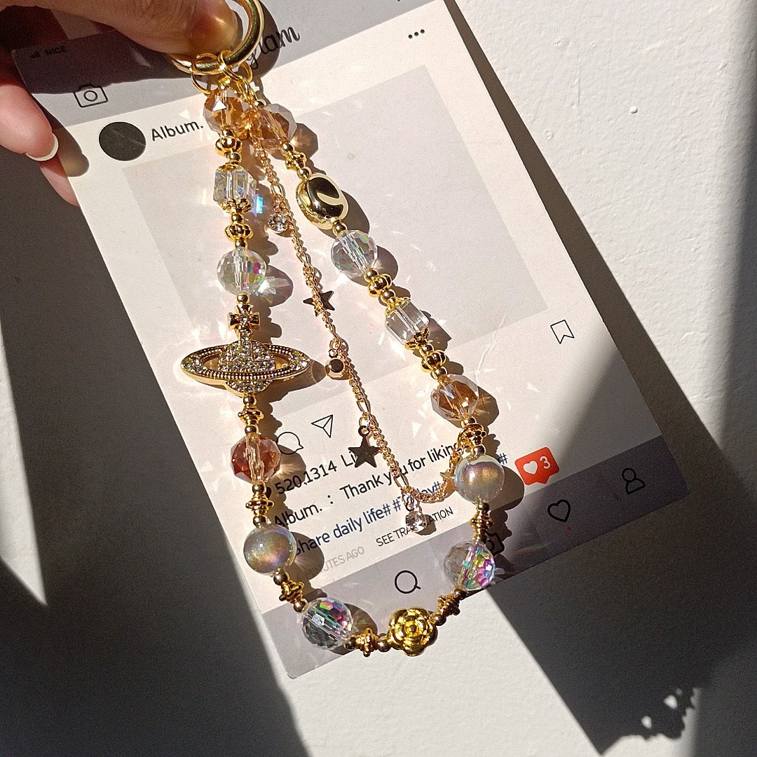 Diamond Star Pendant Phone Lanyard.