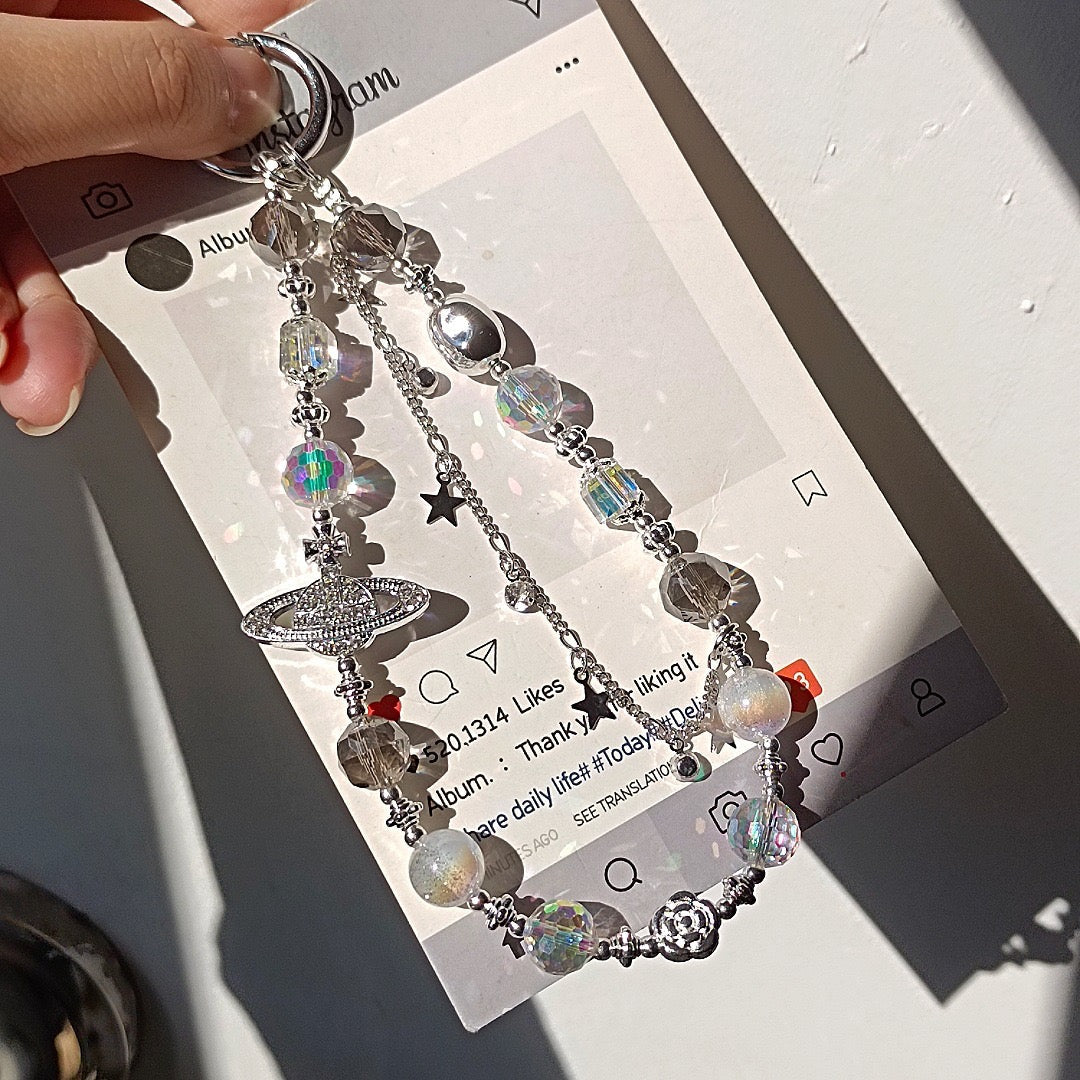 Diamond Star Pendant Phone Lanyard.