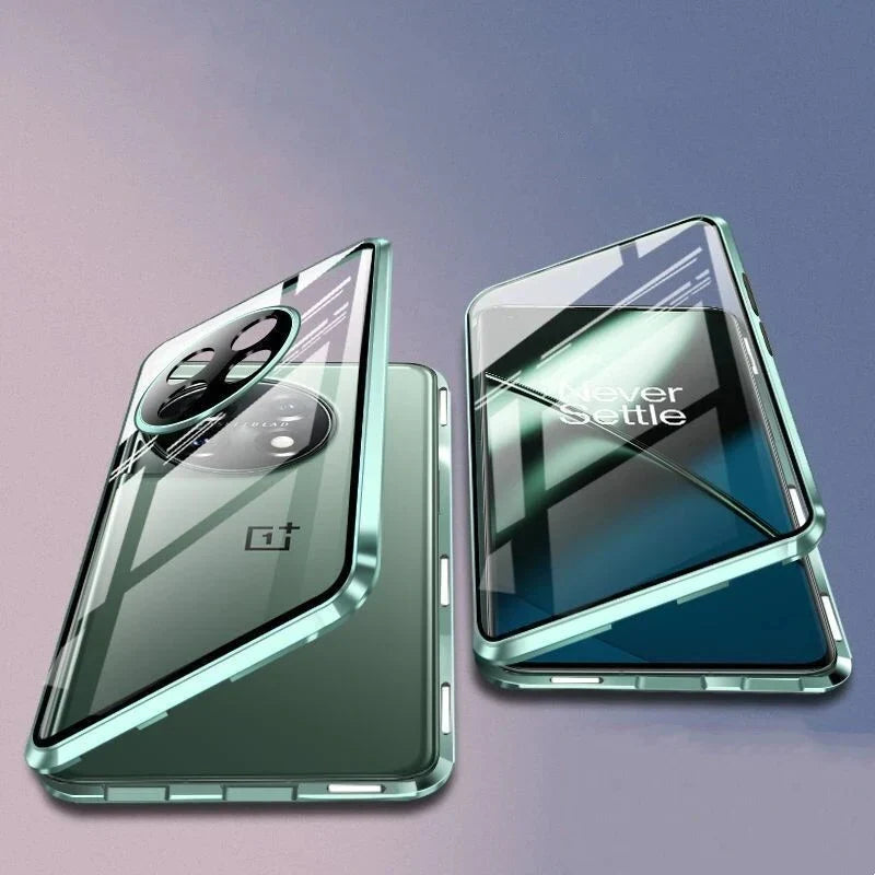 Magnetic Dual-Shield Glass Case for OnePlus