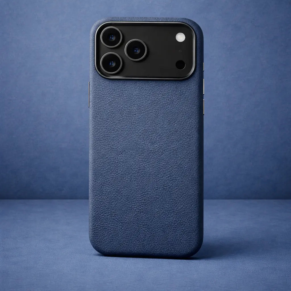 Cosmic orange magnetic leather defense case with shockproof protection