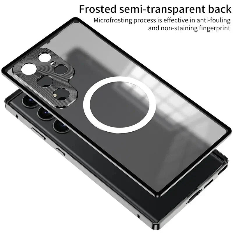 Luxury Ultra-Thin Magsafe Matte Metal Frame Case.