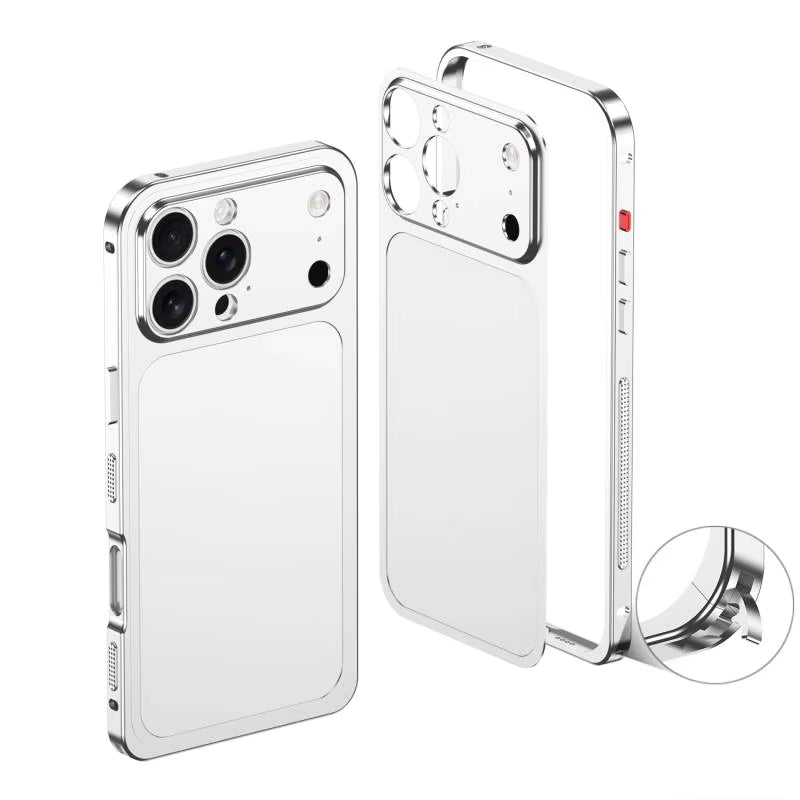  Converter Case to iPhone 17 Pro Max – Stylish Colors silver