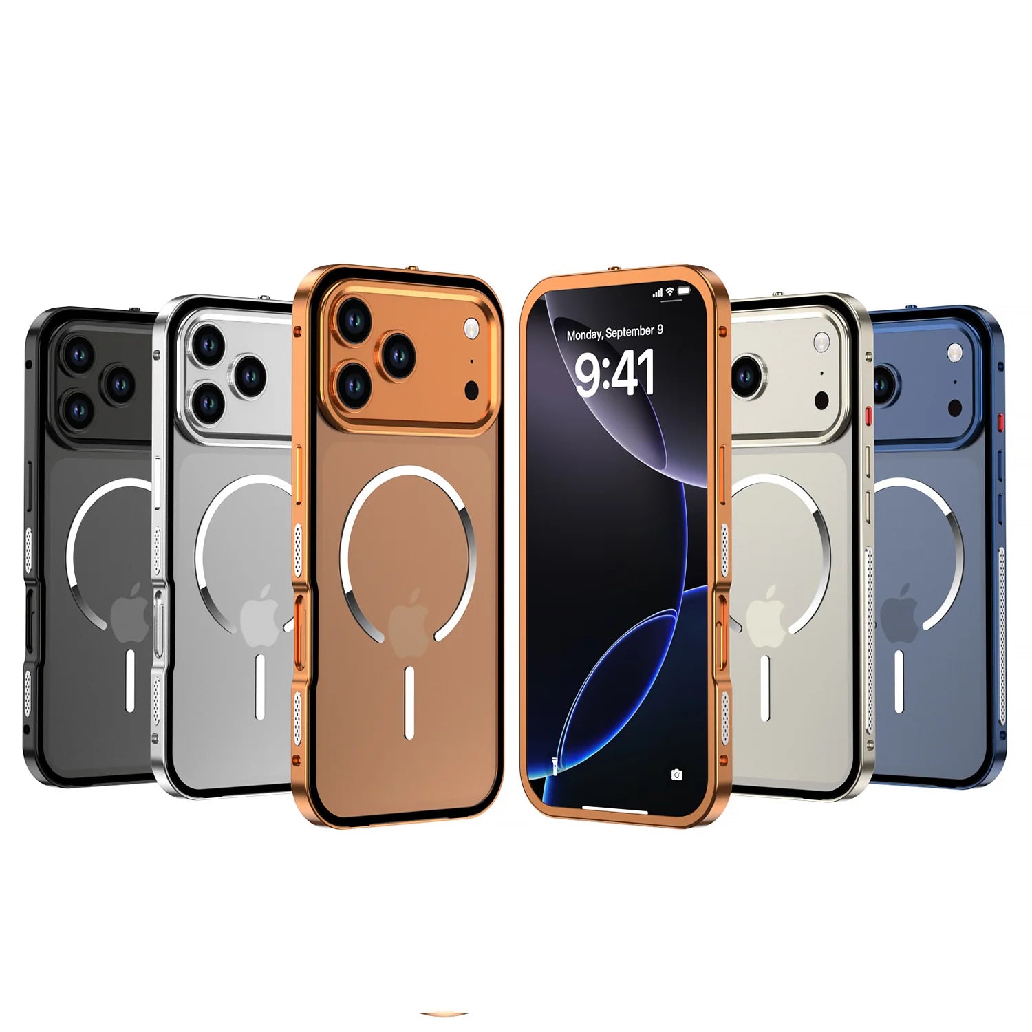 Metal Edge Glass Case