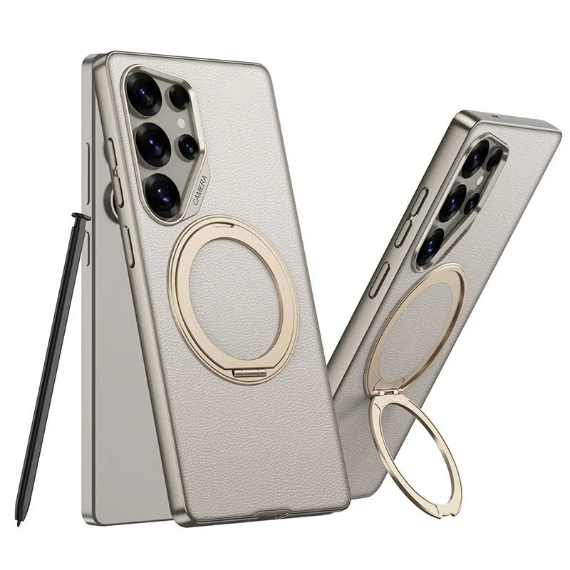 Magnetic Ring Carbon Armor Case
