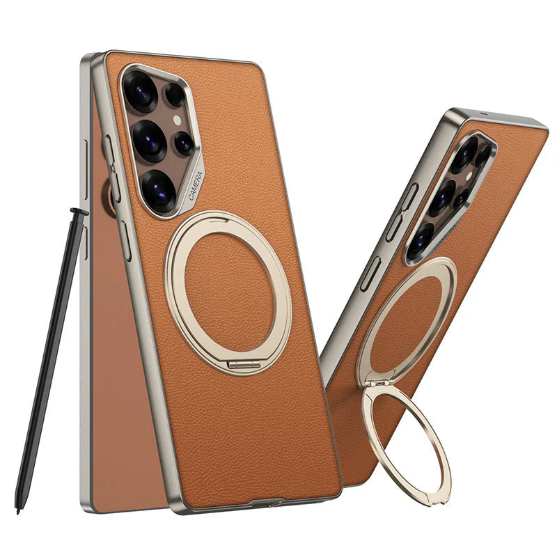 Magnetic Ring Carbon Armor Case
