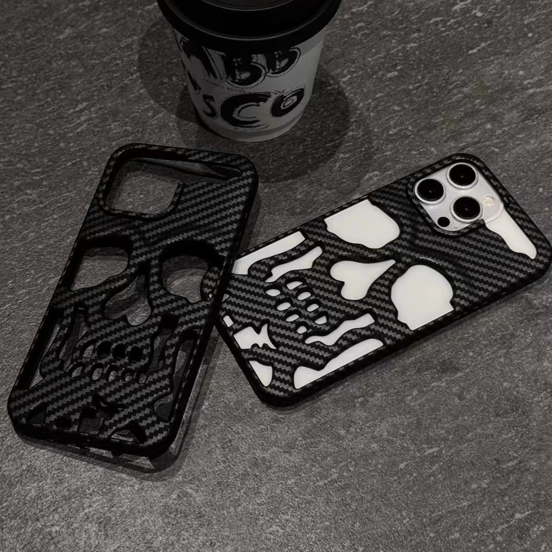 Carbon Ghost Face iPhone Case