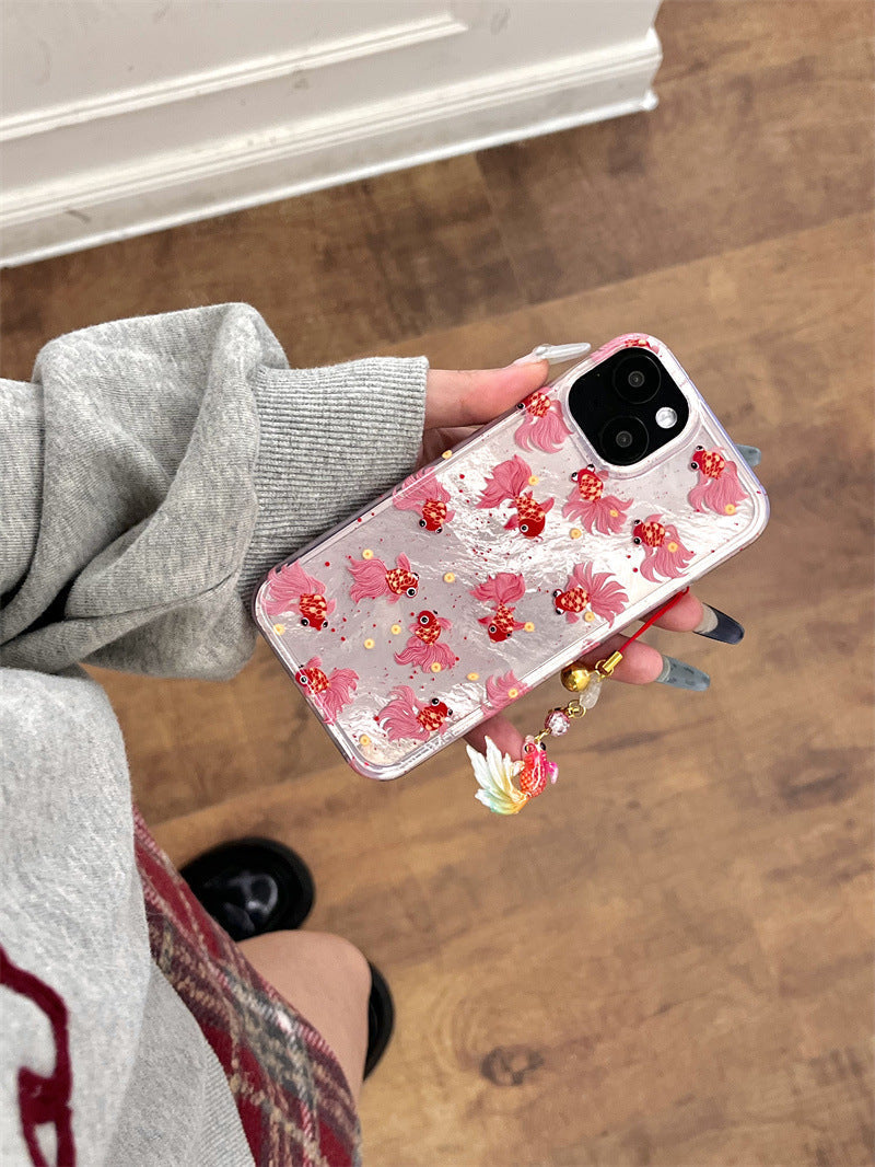 Adorable Playful Gold Fishy Case - iPhone