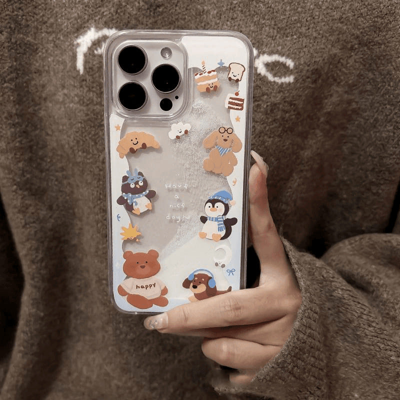 Chilly Penguin in Scarf Gripper Case