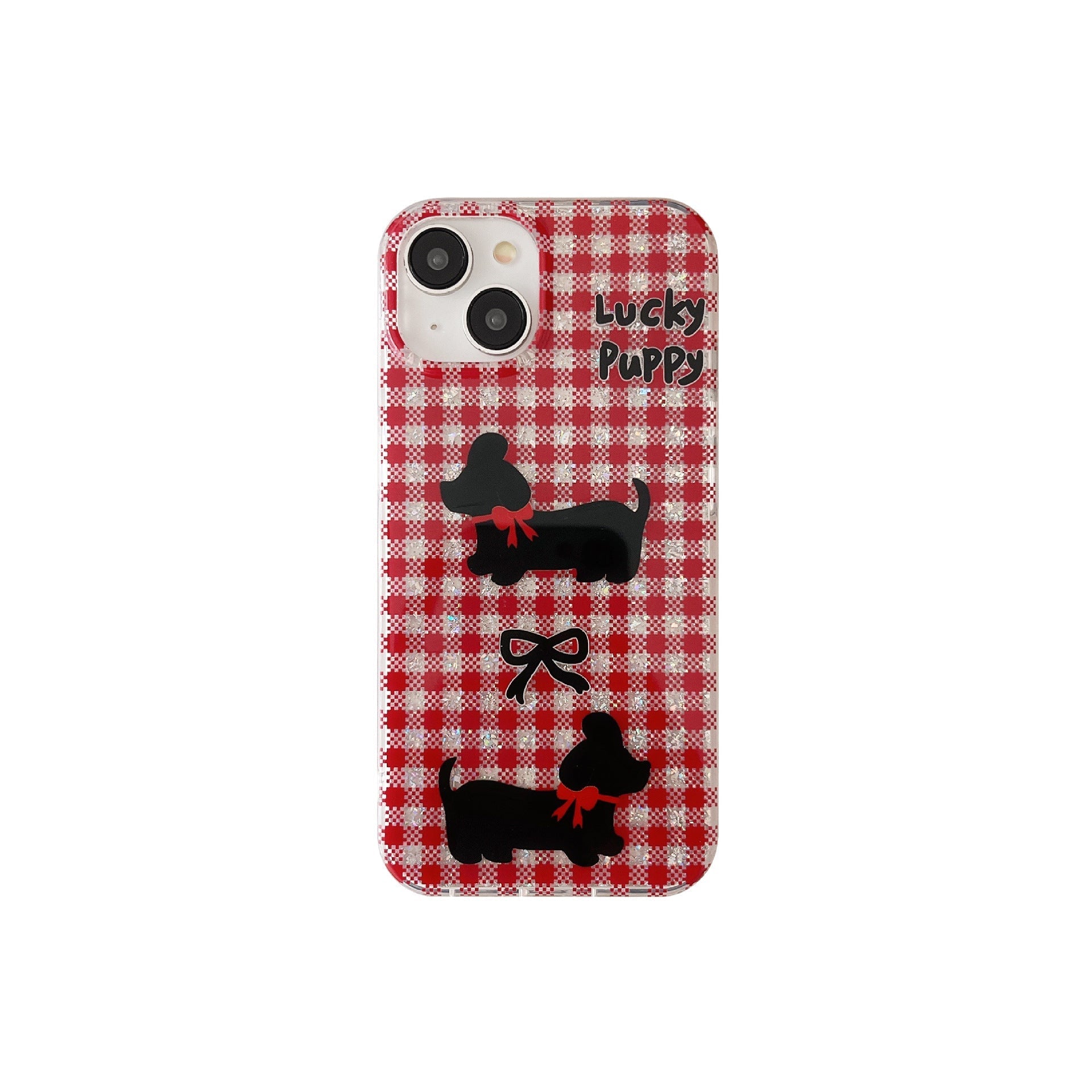 Vintage Pink Plaid Pup