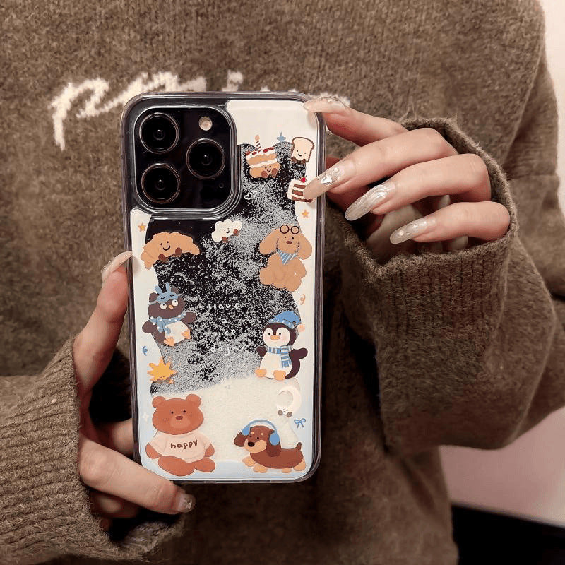 Chilly Penguin in Scarf Gripper Case