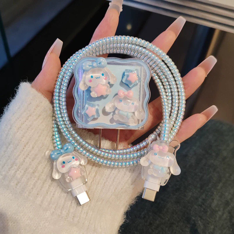 Cute Blue Rabbit Adapter Kit