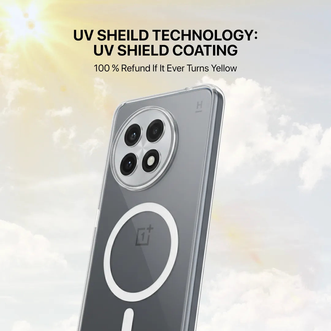 OnePlus 13R transparent MagSafe back cover by Casesaccessories