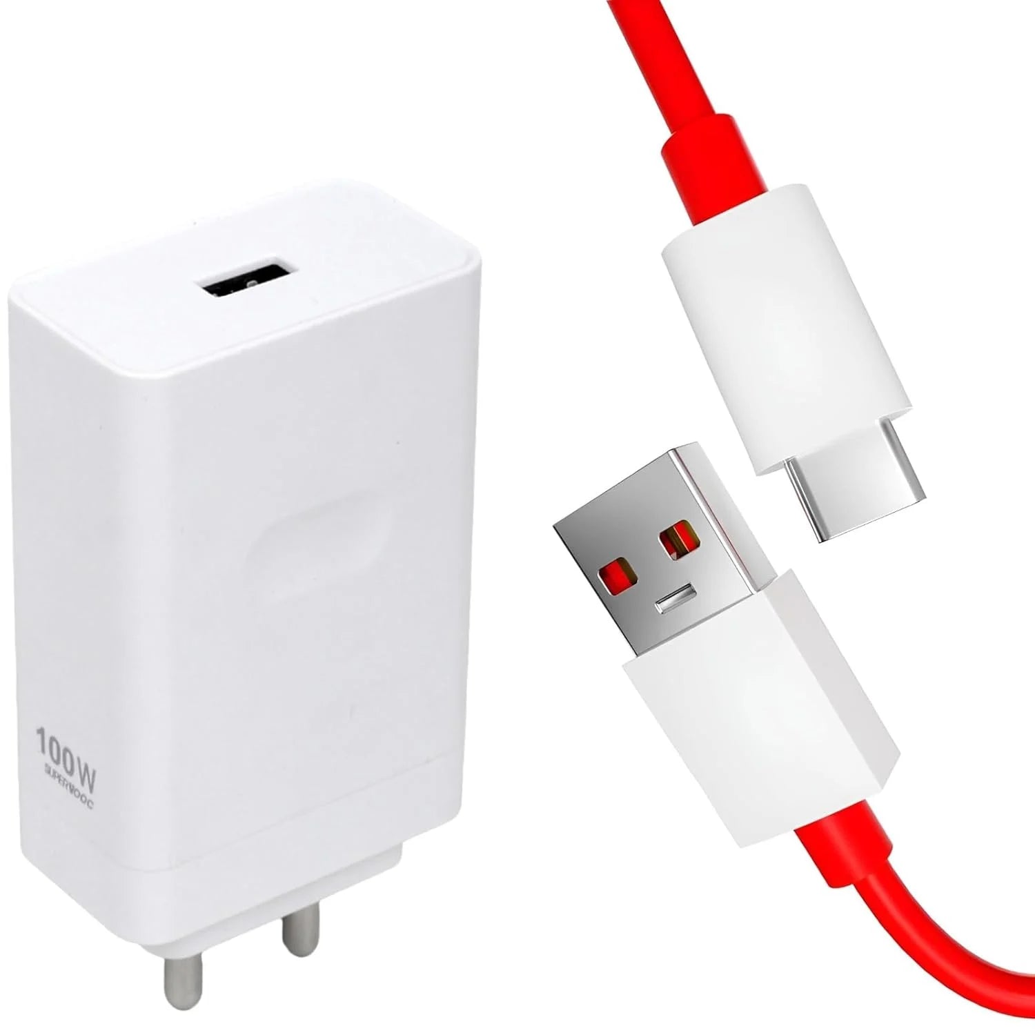 OnePlus 100W SuperVOOC fast charger with Type-C cable