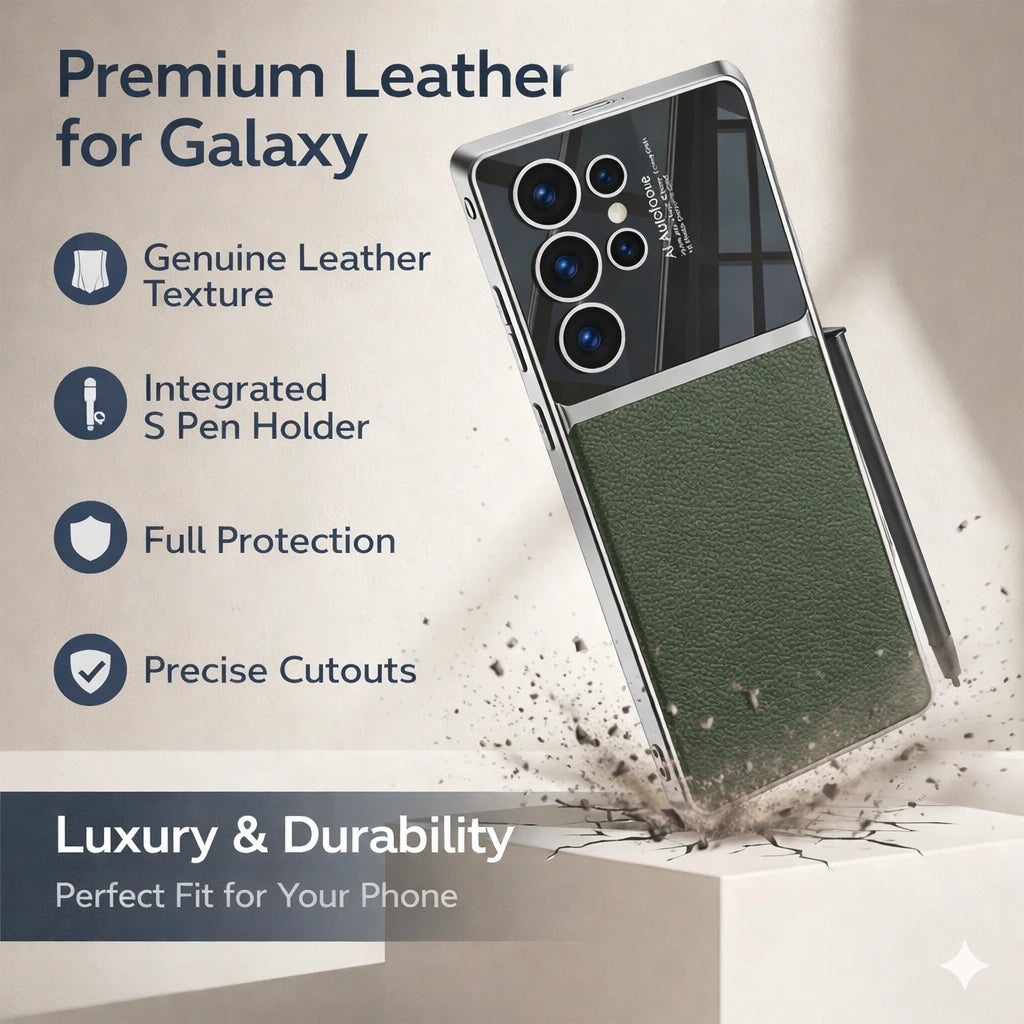 Electroplated Business Leather Case
