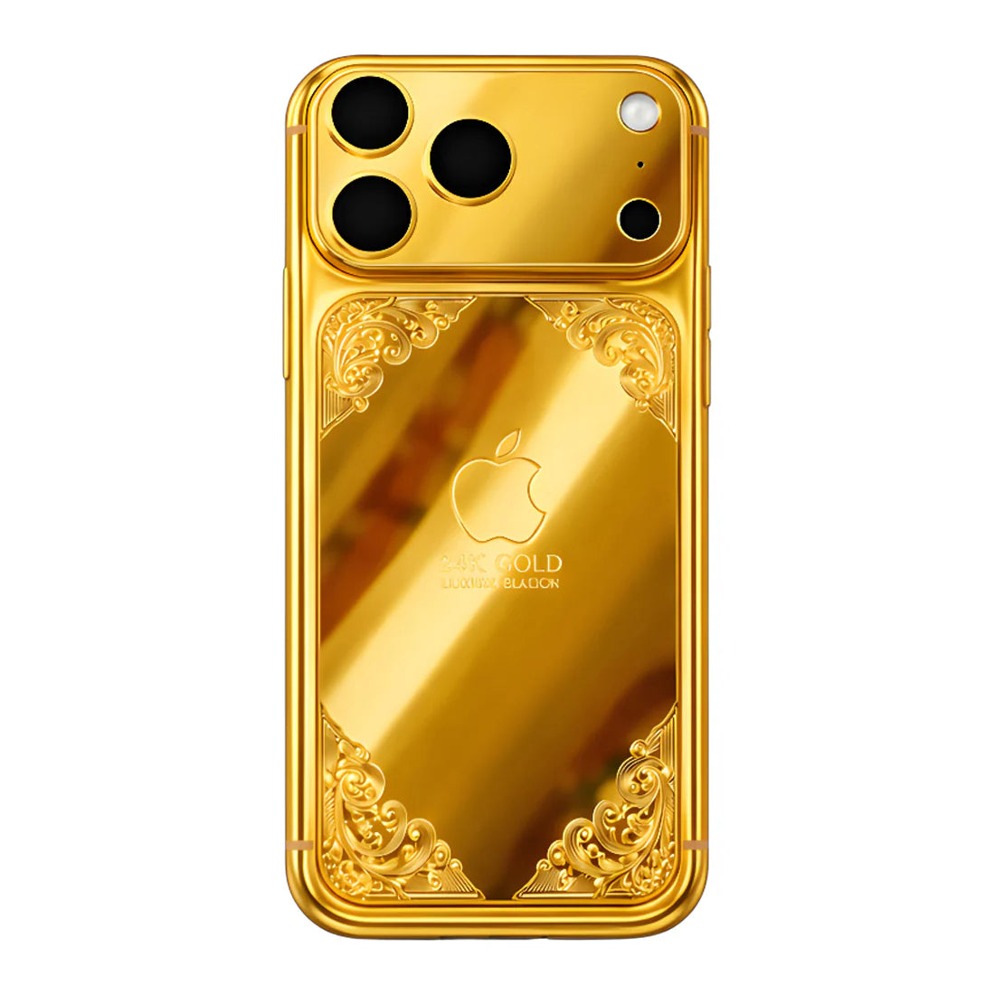 Premium 24K gold iPhone 17 Pro Max luxury protective case