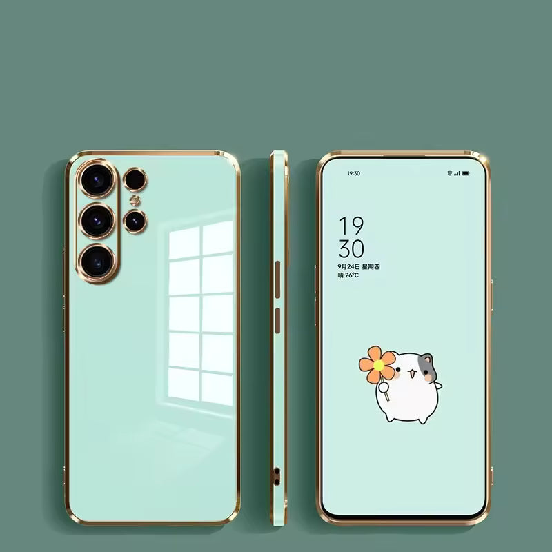 RoyalClear Gold Frame Case