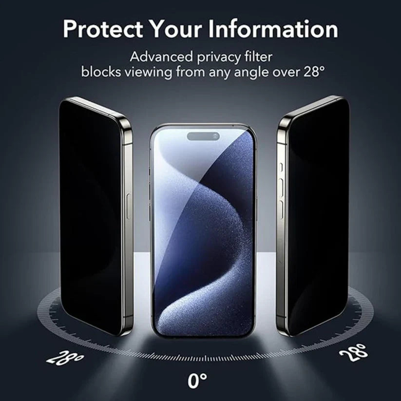 PrivacyGuard iPhone 15 Tempered Glass