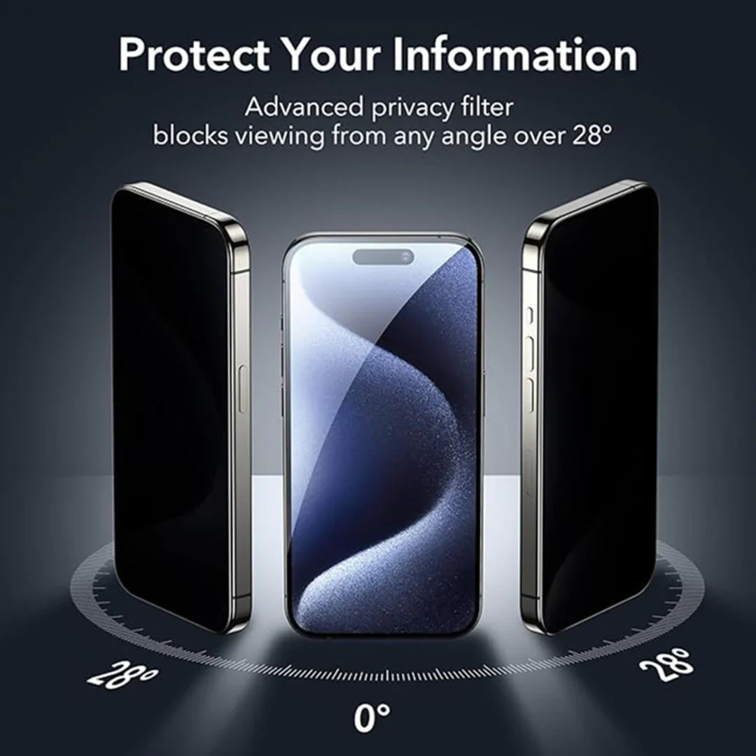 IPhone Anti-Spy Privacy Tempered Glass Screen Shield