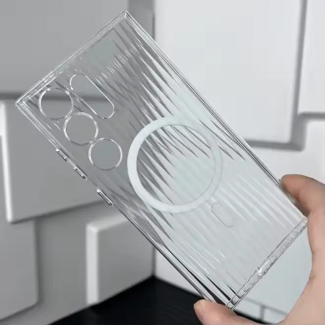 Magnetic Transparent Case for Samsung – Sleek Protection & Style