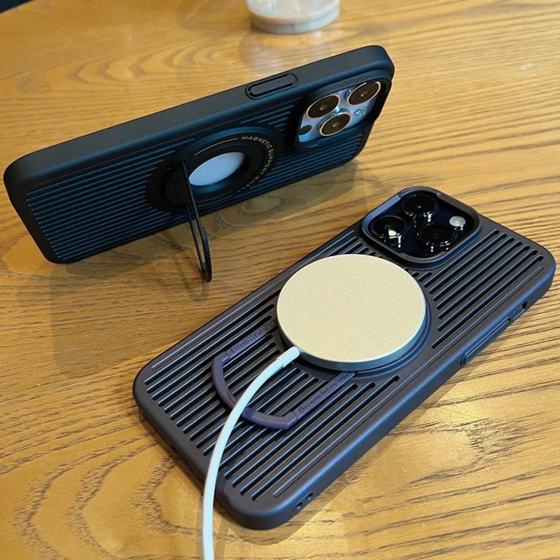 iPhone Airflow MagSafe Case with Built-In Stand - Sleek & Functional