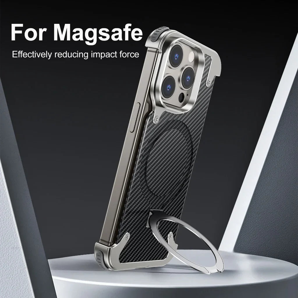 Ultra-Thin, Military-Grade Drop Protection iPhone Case with Kevlar & Magnetic Kickstand