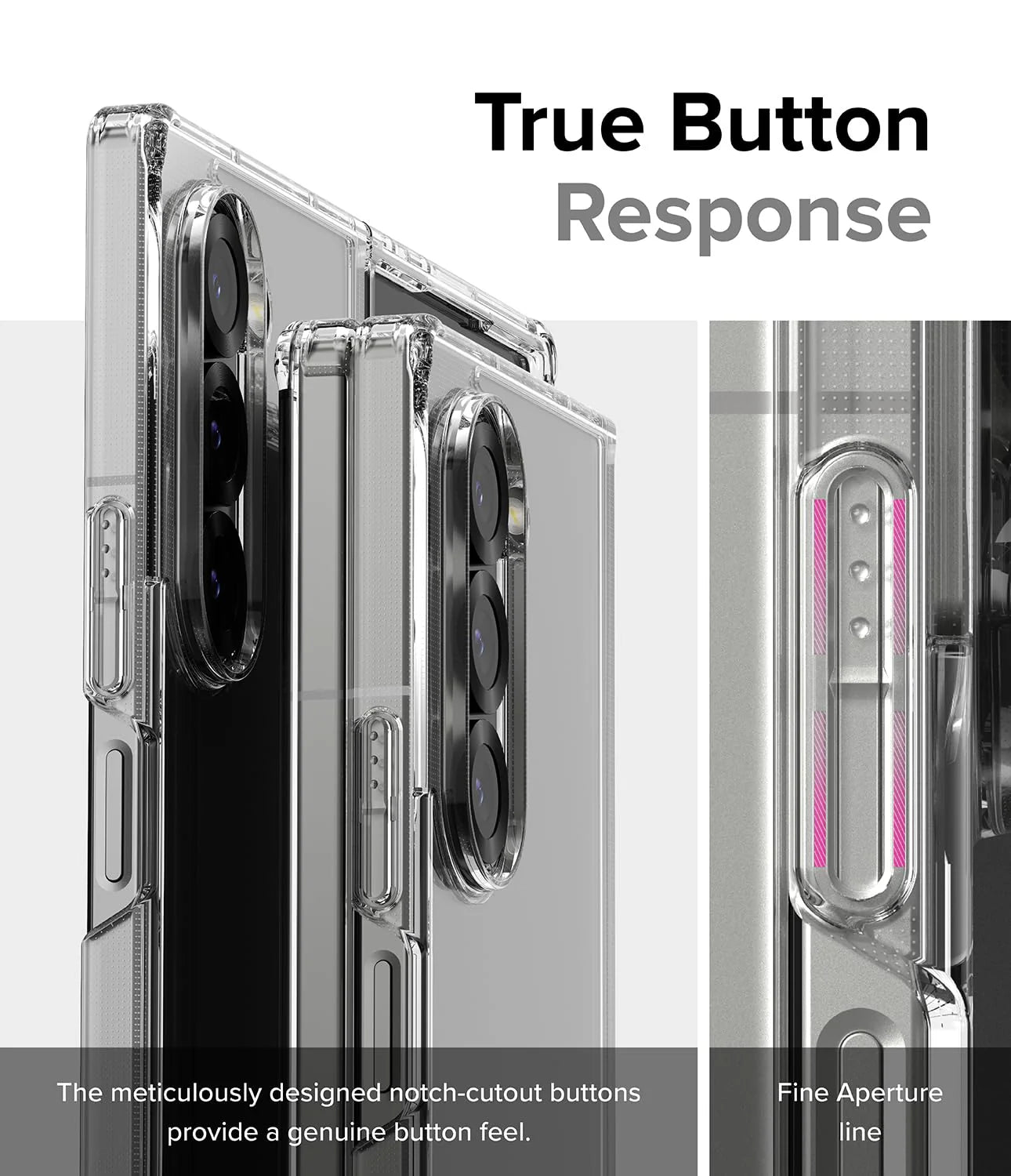 Crystal clear protective back cover for Samsung Z Fold 6