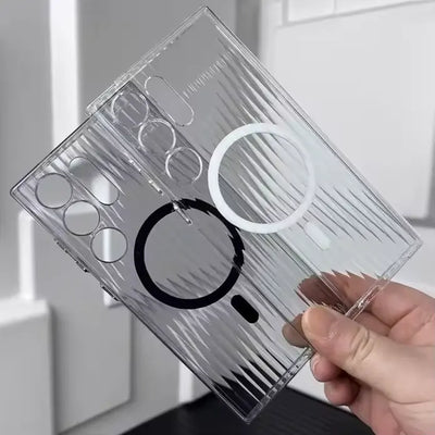 Magnetic Transparent Case for Samsung – Sleek Protection & Style