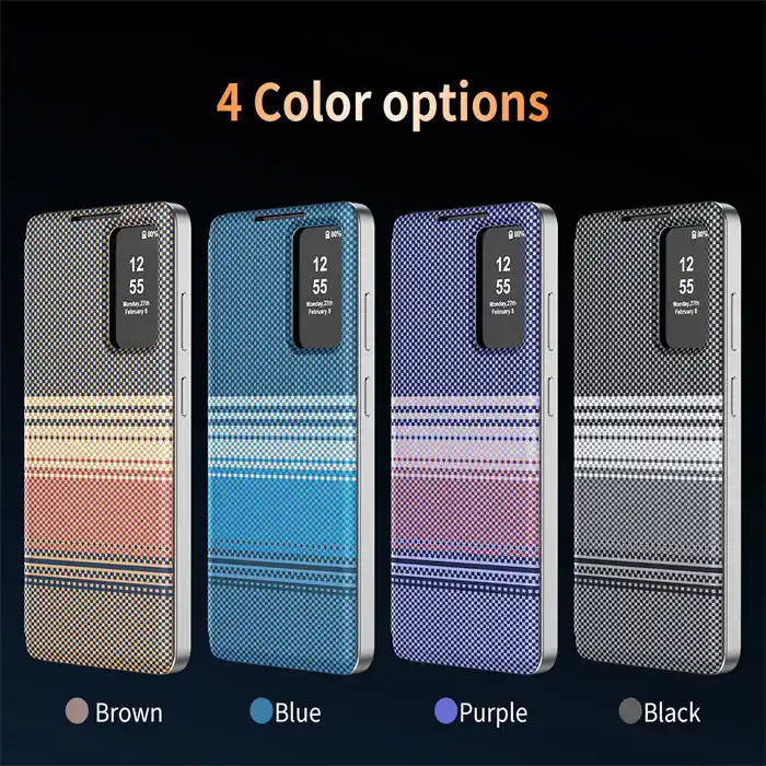 Smart View Textured Leather Armor Case