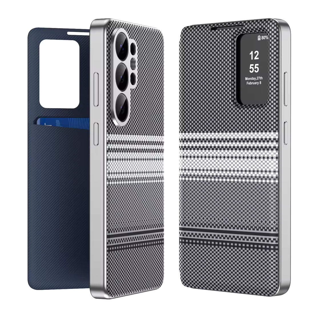 Smart View Textured Leather Case