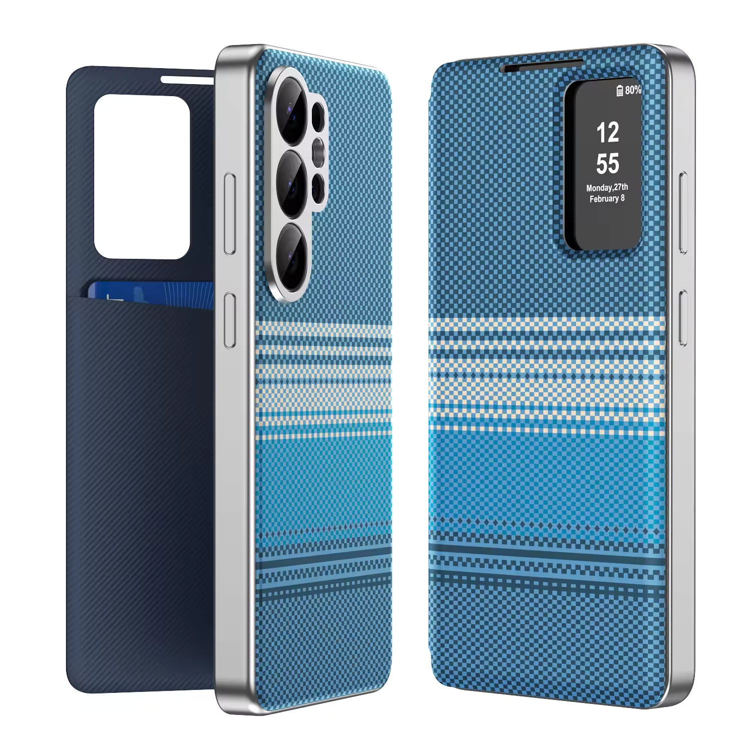 Smart View Textured Leather Case