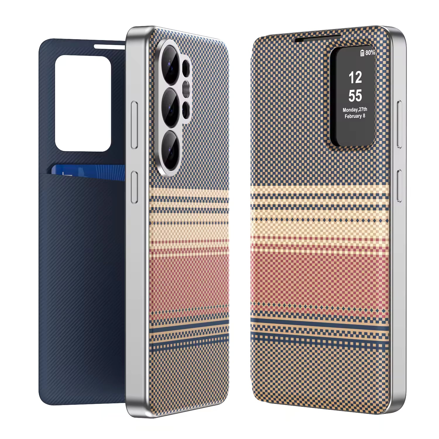 Smart View Textured Leather Case