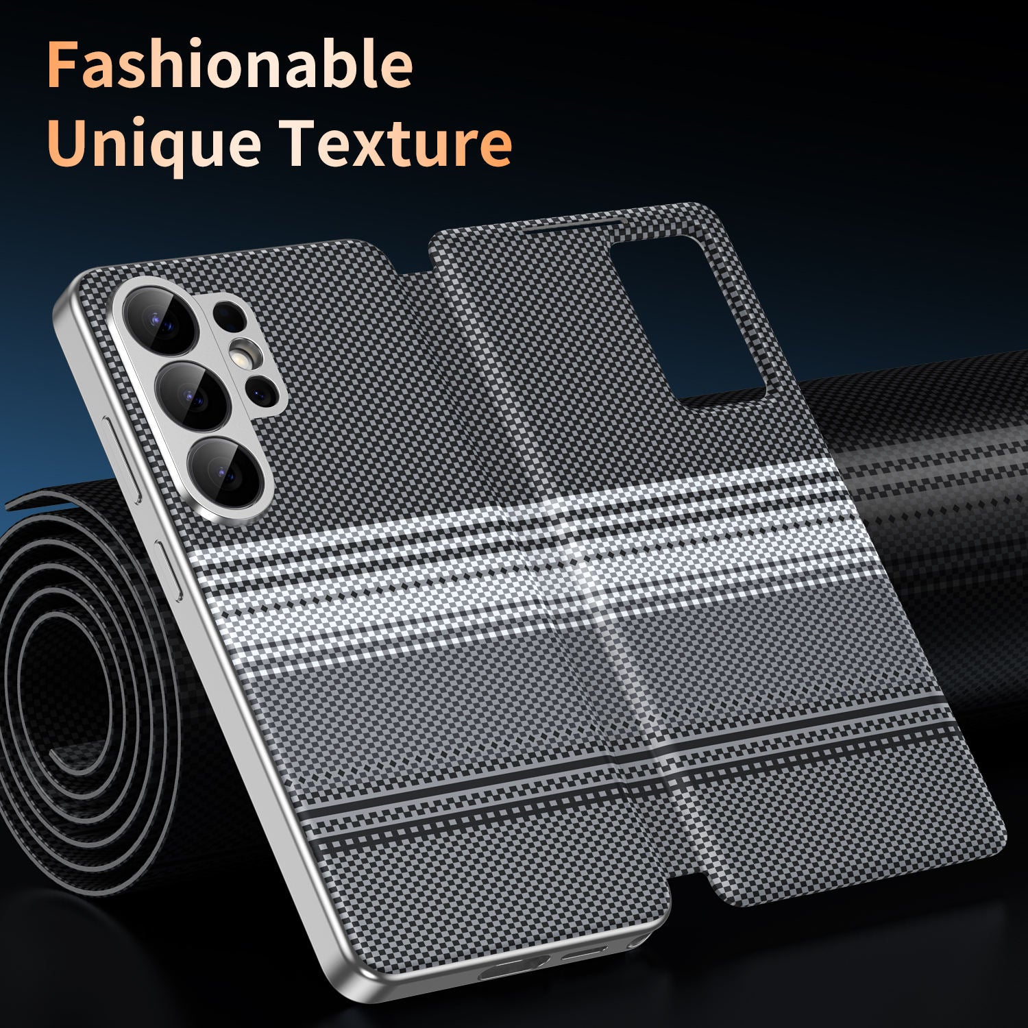 Smart View Textured Leather Case