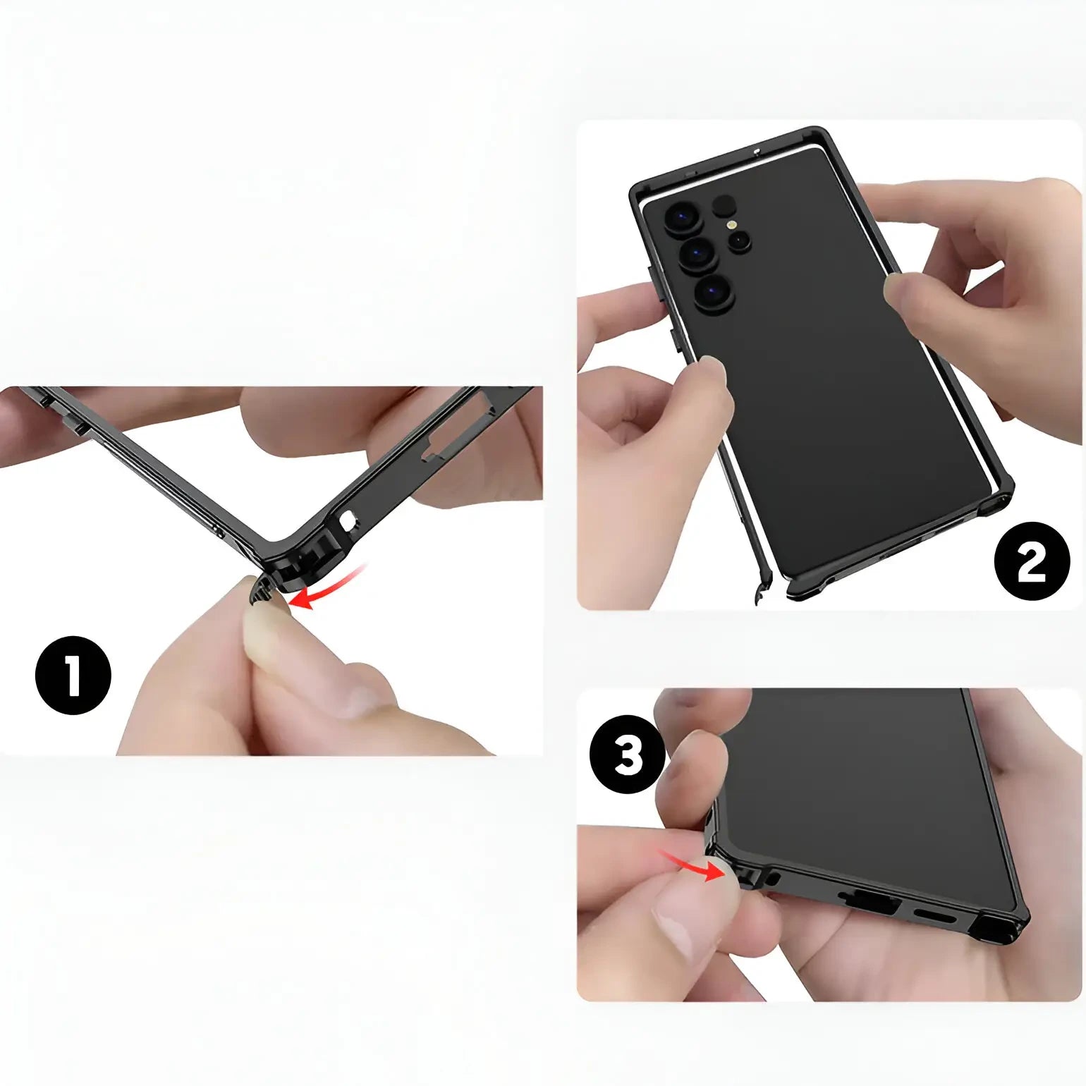 Premium Metallic Bumper Frame Case for Samsung Mobile