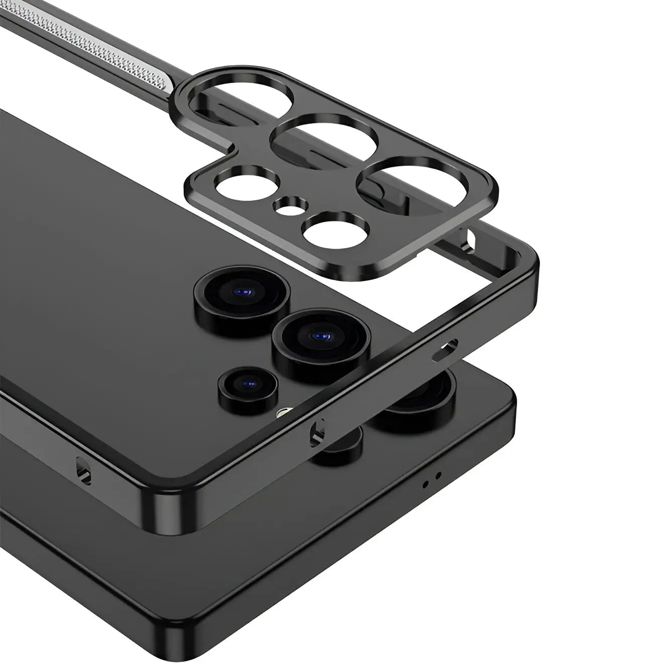 Luxury Titanium Edge Phone Cover for Samsung Device