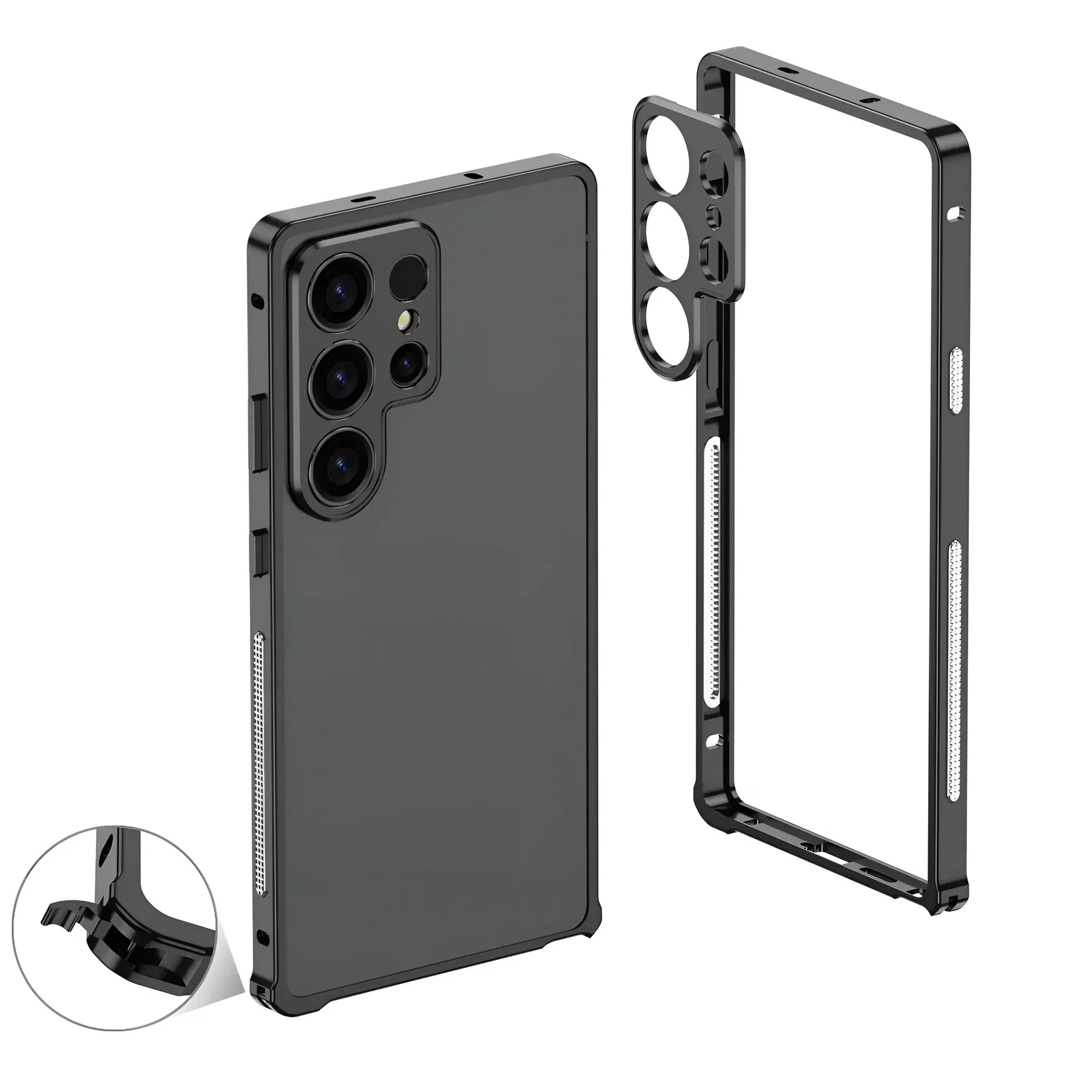 Ultra Slim Titanium Alloy Frame Case for Samsung Smartphone