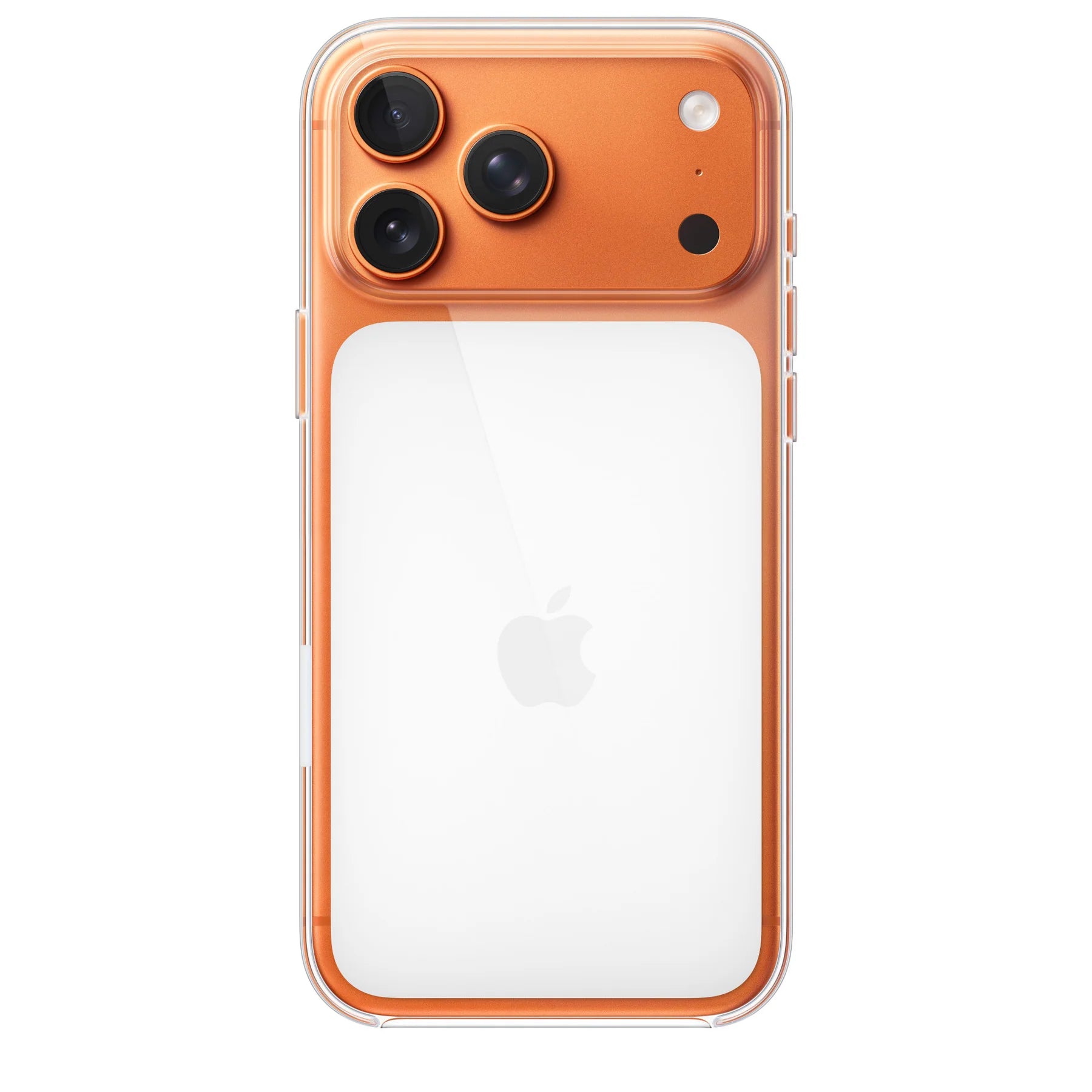 Ultra-Clear IC Transparent Case for iPhone 17 Series -orange