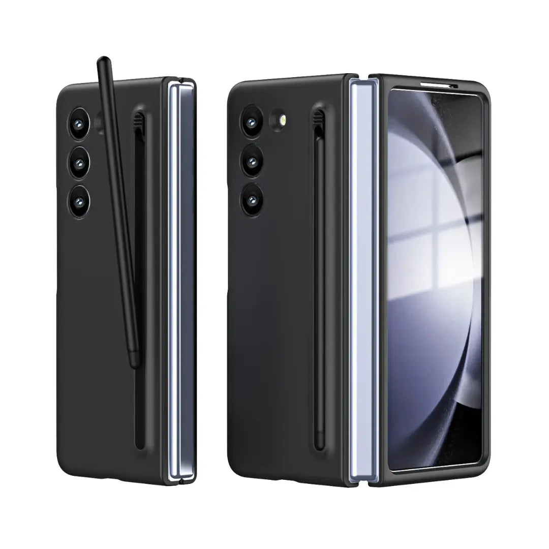 SAMSUNG GALAXY Z FOLD CASE: Ⓢ Pen With Slot & Built-in Front Glass.