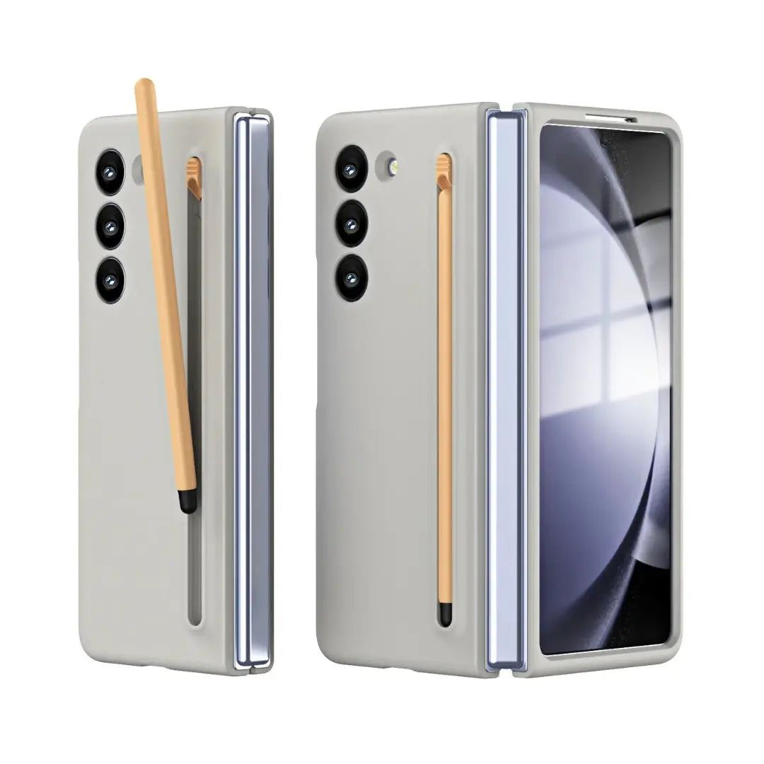 SAMSUNG GALAXY Z FOLD CASE: Ⓢ Pen With Slot & Built-in Front Glass.