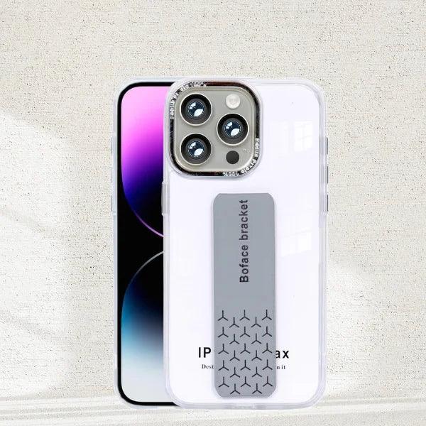 Transparent Magnetic Holder iPhone Cover - cosmos Joy