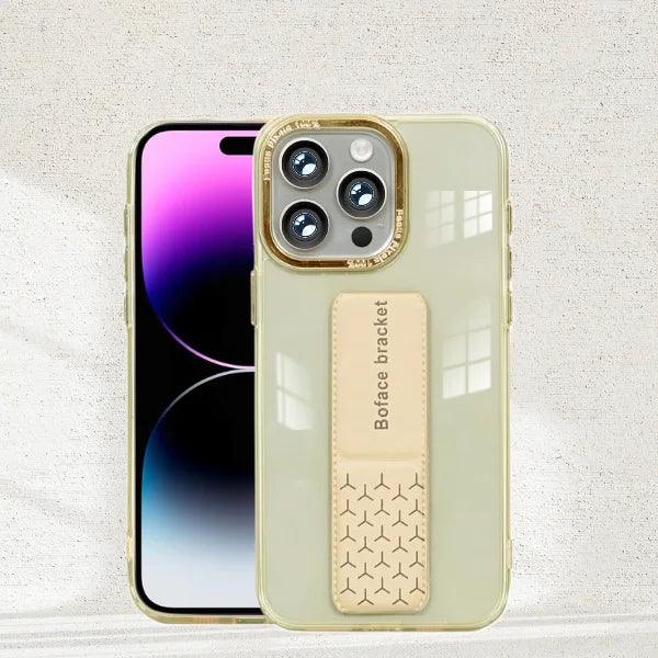 Transparent Magnetic Holder iPhone Cover - cosmos Joy