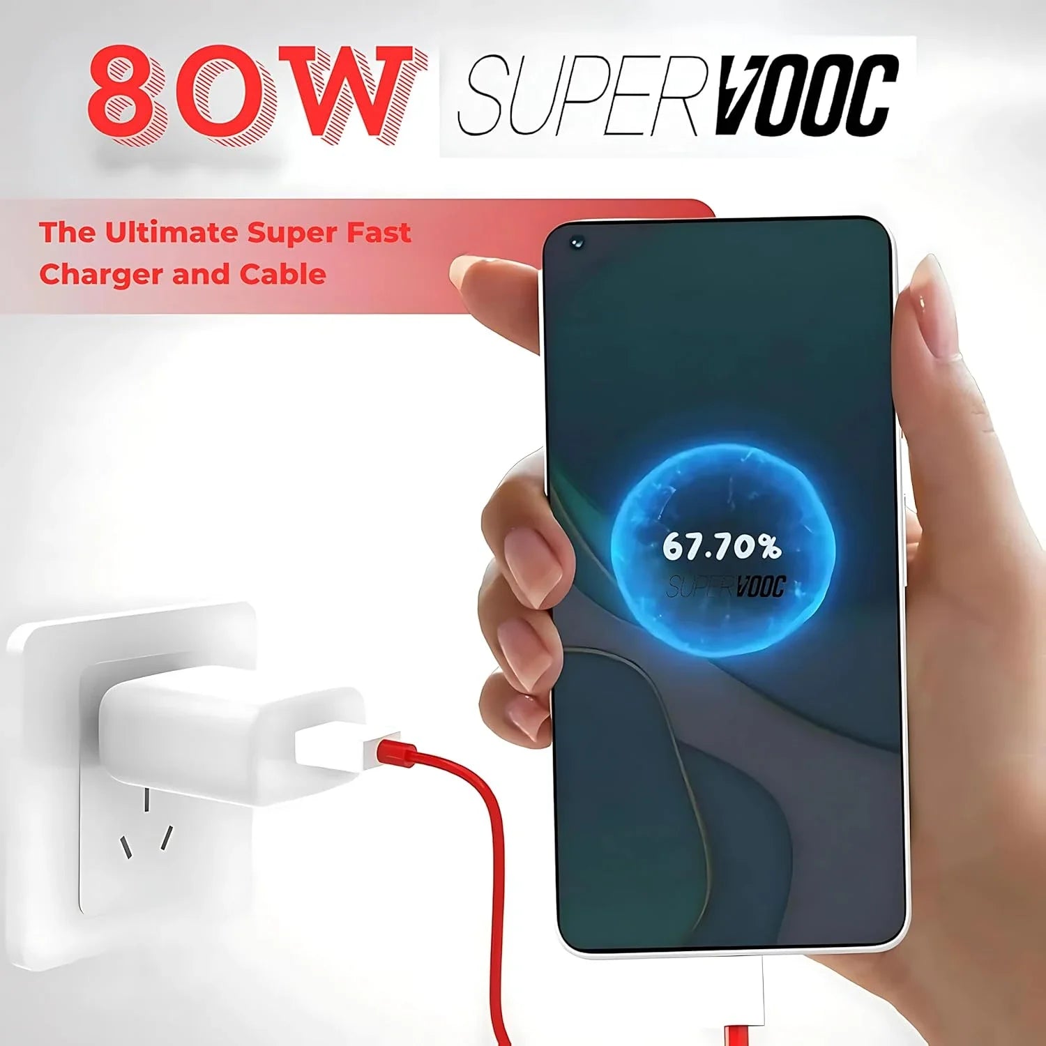 OnePlus 80W Super Fast USB-C Charger Adapter