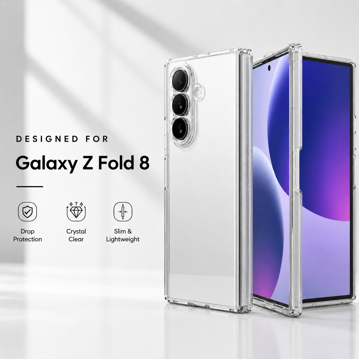 Crystal Clear Case for Samsung Galaxy Z Fold Series